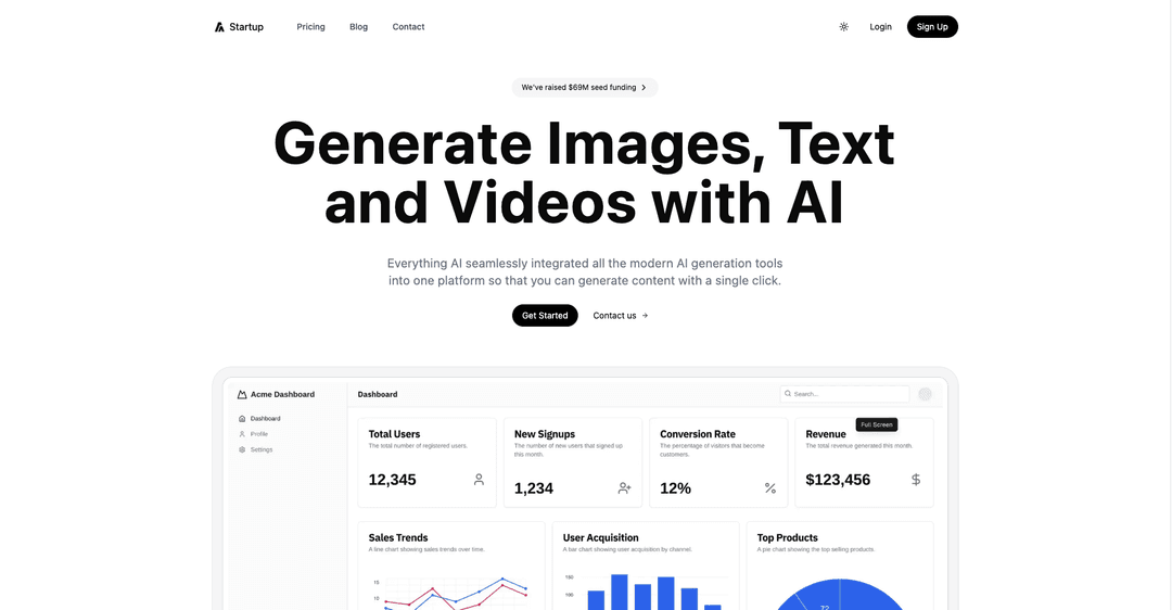 ace-start-up-landing page Replica